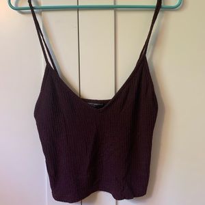 Brandy Melville dark brown spaghetti strap tank